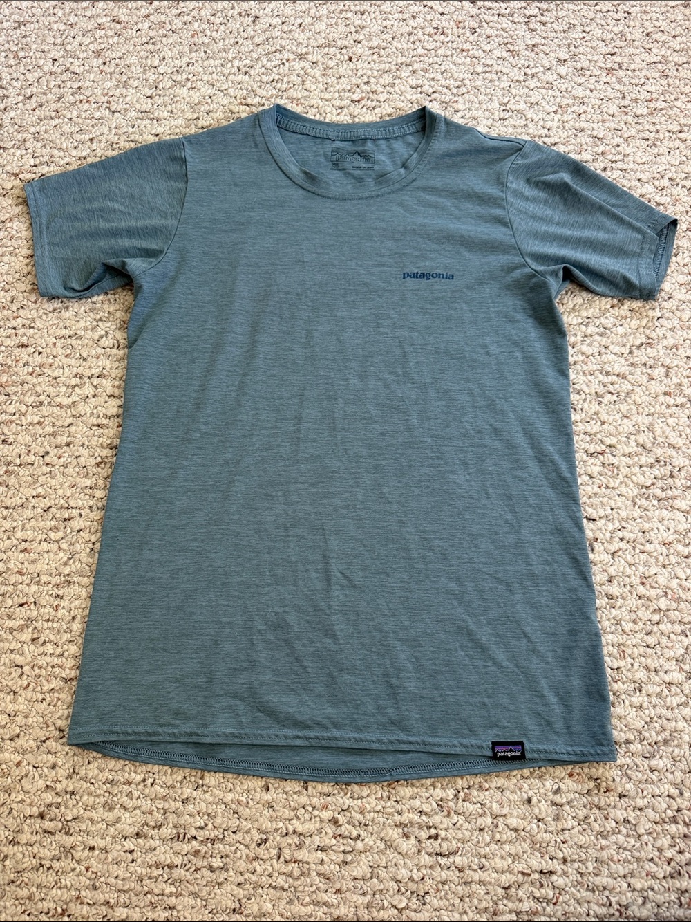 Patagonia women’s XS Capilene Cool Short-Sleeve tech Tee in blue